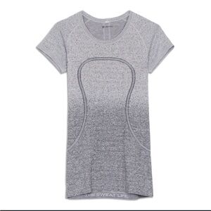 Lululemon Swiftly Tech shirt size 8. Grey ombre